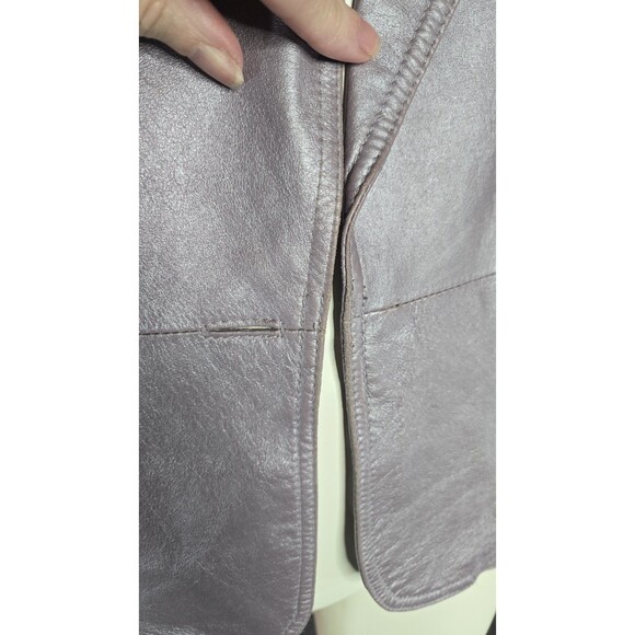 Worthington Vintage Lavender Metallic Blazer Jacket Size Large - Picture 6 of 14